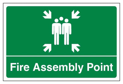 Fire Assembly Point Sign - Large Landscape