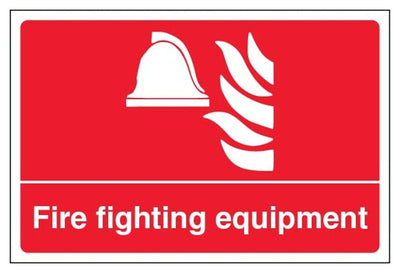 Fire Fighting Equipment Sign - Large Landscape