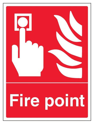 Fire Point Location Sign - Portrait