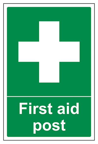 First Aid Post Sign - Portrait