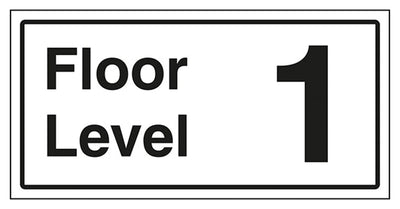 Floor Level 1 Sign