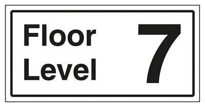Floor Level 7 Sign