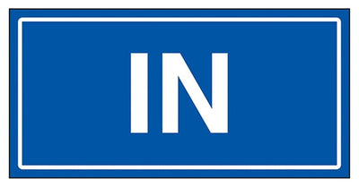 In Blue Sign