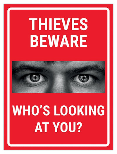 Criminals Beware Who S Looking At You Red