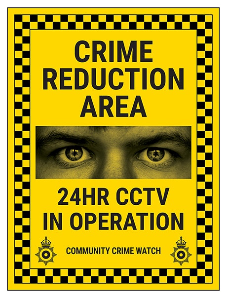 Crime Reduction Area 24Hr Cctv In Operation Community Crime Watch