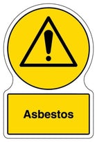 Shaped WRAP Sign - Asbestos
