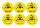 Authorised Drivers Only Vinyl Labels On A Sheet