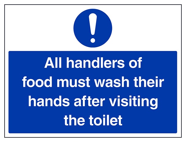 All Handlers Of Food Must Wash Large Landscape