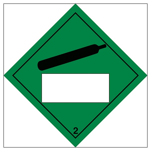 Compressed Gas 2 Un Substance Numbering Hazard Label