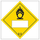 Oxidizer 5.2 UN Substance Numbering Hazard Label